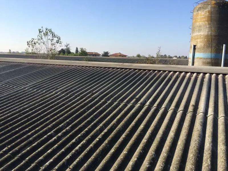 Cantiere copertura capannone
