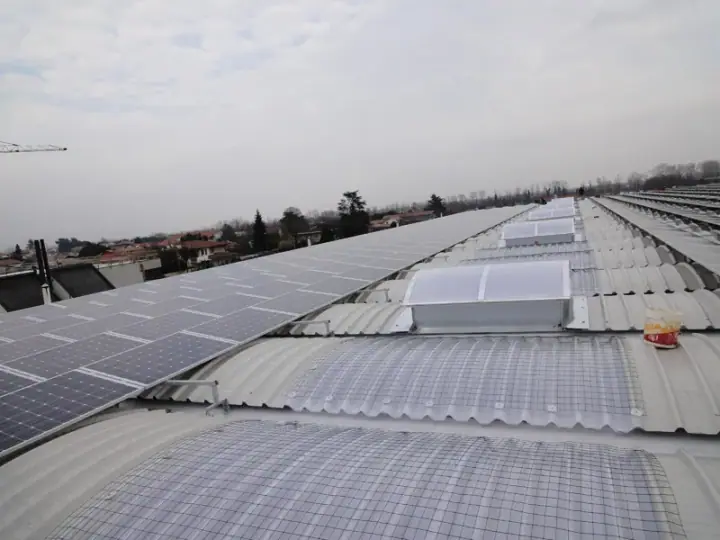 Copertura capannone industriale, realizzazione MB Coperture Group
