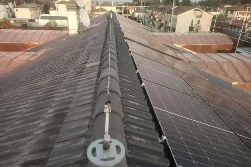 Sistema anticaduta installato